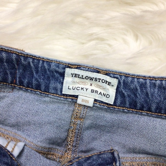 Lucky Brand Yellowstone Western Ranch Beth Dutton Denim Skirt Studded - Picture 4 of 12